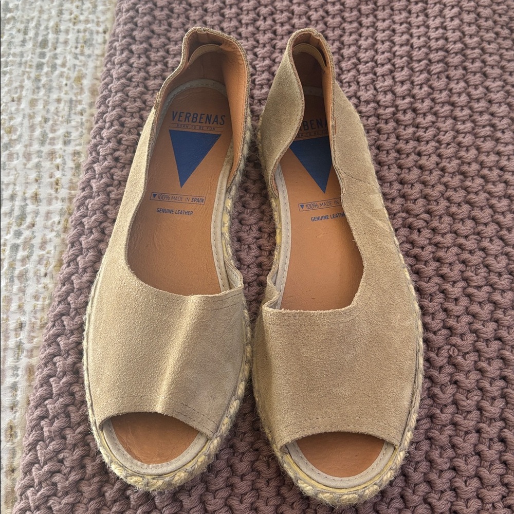Verbenas Women's Beige Espadrille Flats - Picture 4 of 6